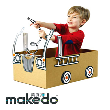 澳洲 makedo 美度扣 - 裝飾創意【消防車】20 pcs