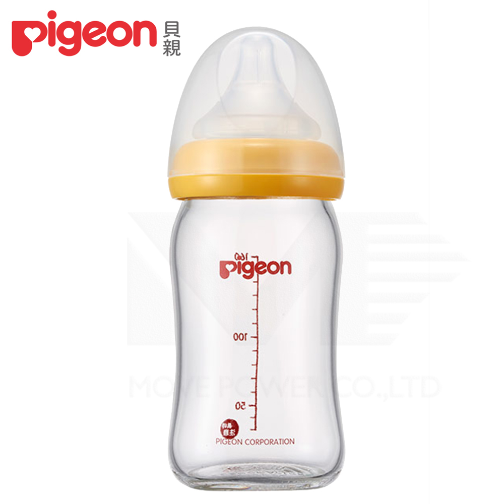 日本《Pigeon 貝親》母乳實感寬口玻璃奶瓶【160ml】