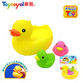 日本《樂雅 Toyroyal》軟膠洗澡玩具【鴨鴨組】