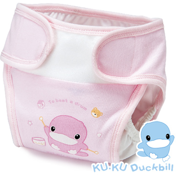KU.KU酷咕鴨環保尿布褲(S/M/L粉)(2355)