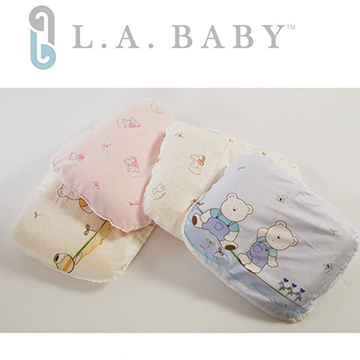 【美國 L.A. Baby】天然乳膠朔型枕(藍色/粉色/黃色/淡黃色)