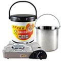 ☆寒冬溫暖組合☆鵝頭牌-節能斷熱燜燒鍋4.7L(CI-5000C)+卡旺-遠紅外線卡式爐(K1-1200V)