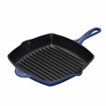 LE CREUSET-方形鑄鐵烤盤(英國藍.直徑26cm)