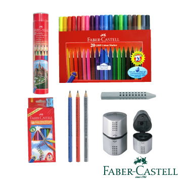 Faber-Castell 紅色系 小小藝術家 超級紅色六小福