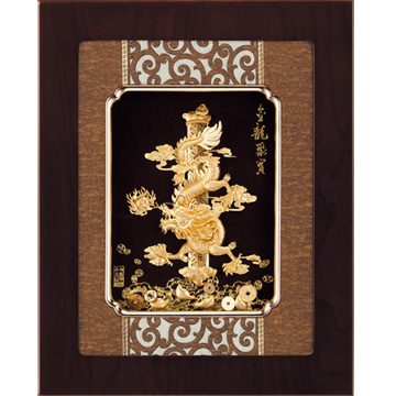 金箔画 事事如意