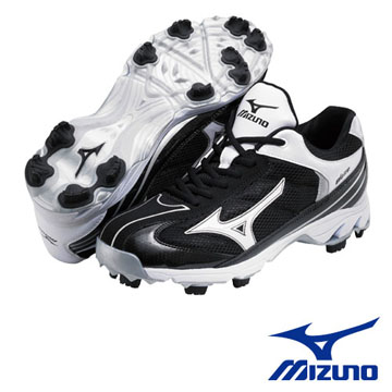 【Mizuno】棒壘球鞋 9-SPIKE BLAZE ELITE 3(黑白款)