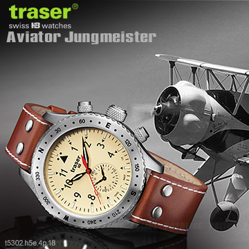 Traser Aviator Jungmeister 復古飛行員計時器