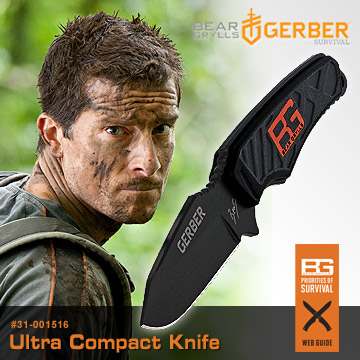 GERBER Bear Grylls Ultra Compact Knife 貝爾系列平刃直刀