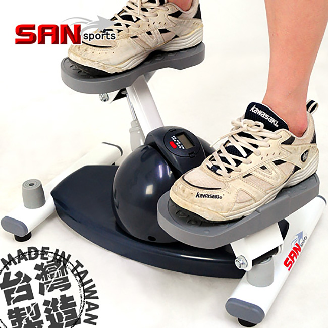 【SAN SPORTS 山司伯特】寶島搖擺踏步機(結合跑步機+扭扭盤)-P259-138
