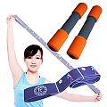 《Fun Sport》有氧啞鈴(2磅)+小抄伸展帶(靈活紫)一條
