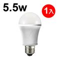 日本STANLEY 5.5W LED燈泡晝白光450流明 一入 【三年保固 】