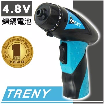 TRENY 4.8V 可充電電池 充電起子機