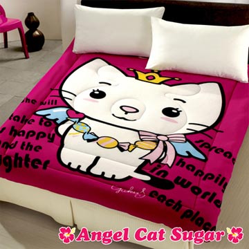 【Angel Cat Sugar】糖果天使貓暖暖被(桃紅)