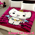 【Angel Cat Sugar】糖果天使貓暖暖被(桃紅)