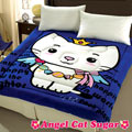 【Angel Cat Sugar】糖果天使貓暖暖被(深藍)