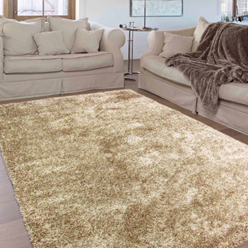 范登伯格-嘉年華☆極緻美學長毛地毯-棕33-140x200cm