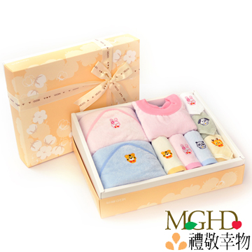 【MGHD】毛巾小偶彌月禮盒