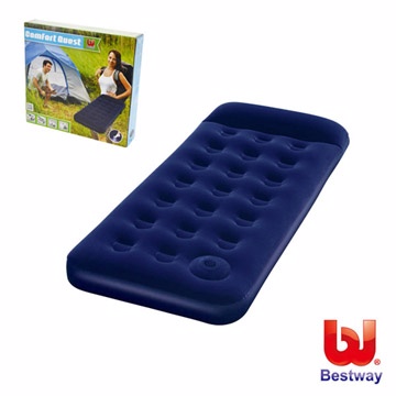 《Bestway》73X30X8.5單人高級植絨充氣床墊-內置充氣幫浦