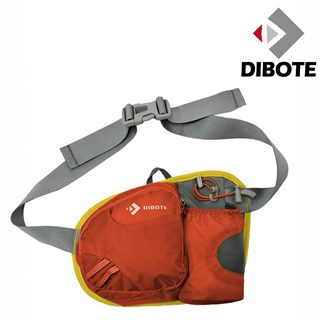 【迪伯特DIBOTE】透氣輕便型隨身款 休閒腰包/背包(橘)