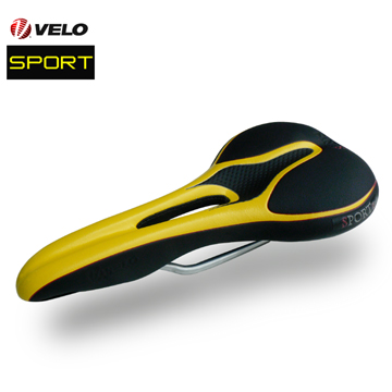 VELO SPORT-黑/黃色 球型避震坐墊