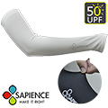 【SAPIENCE】抗UV掌中型專業防曬袖套-白色