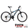 【FUSIN】FM-3 SHIMANO搭CNC鋁合金刀圈21速避震登山車(黑與白多種配色)
