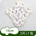 櫻桃蜜貼 彩棉布護墊 16cm透氣護墊X3片