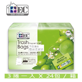 家簡塵除-檸檬香氛清潔袋(大)-500g3捲入(24包/箱)
