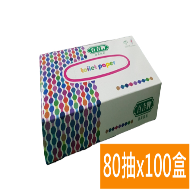 百吉牌溫柔面紙80抽*100盒