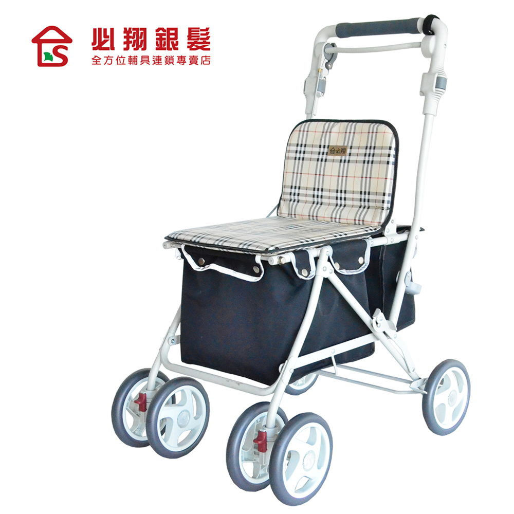 【必翔】7071休閒購物車(米格色)