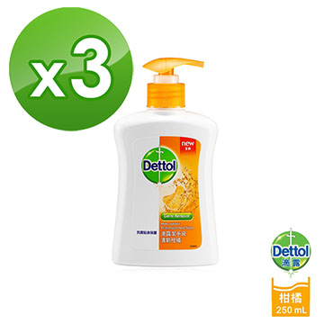 滴露Dettol 清新柑橘潔手液250mlX3