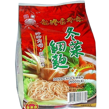 《龍口》冬菜細麵(204g/3入)