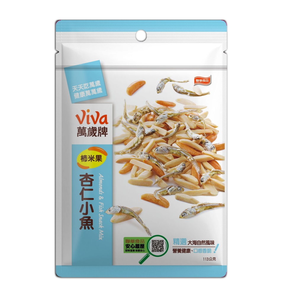 萬歲柿米果杏仁小魚113g