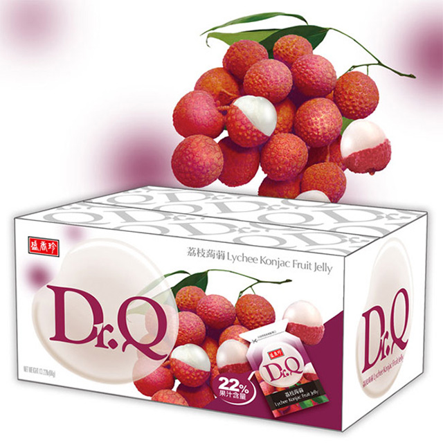 《盛香珍》Dr. Q 荔枝蒟蒻果凍量販箱6KG(約300小包)