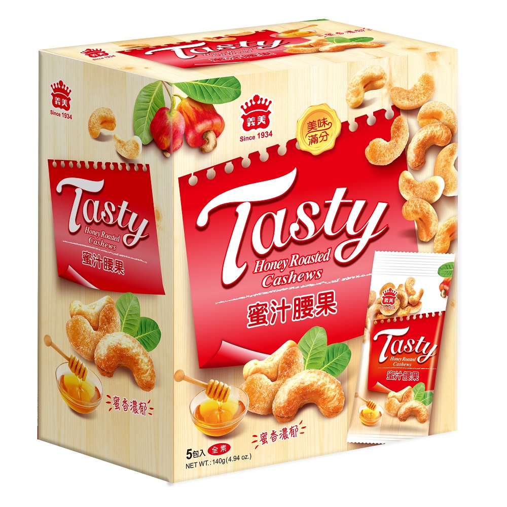 義美蜜汁腰果(5包/盒)140gx3