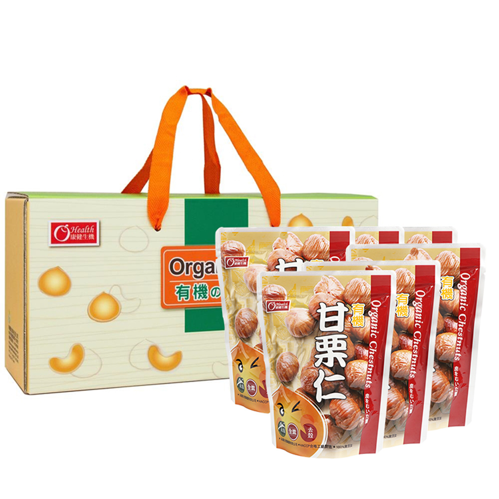 康健生機 京東有機甘栗禮盒(150g/包X6入)