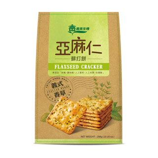【義美生機】亞麻仁蘇打餅288g