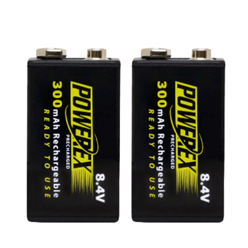POWEREX 8.4V低自放鎳氫充電池MHR84VP(300) 2顆