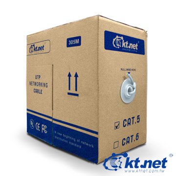 KTNET - Cat.5e 高導鋁 305米 UTP Networking Cable 網路線