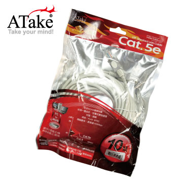 ATake - Cat.5e 集線器對電腦 10米 袋裝