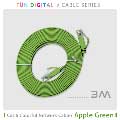 FUNDIGITAL Cat.6 彩色扁線3M-淺綠