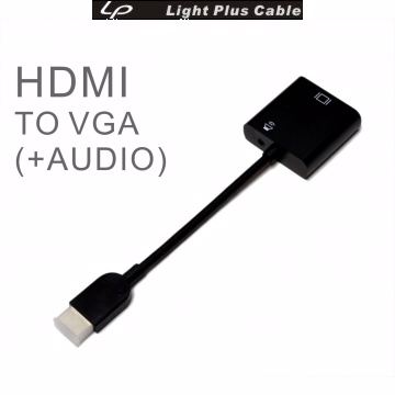 LPC-1805 新版HDMI TO VGA 免電源轉換線有音效(with AUDIO)