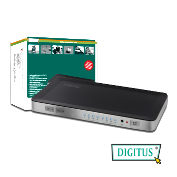 曜兆DIGITUS HDMI ~DS-48300四入二出切換器(付遙控器).