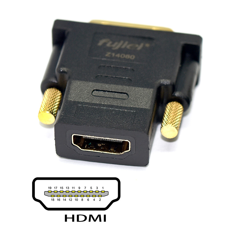 Fujiei Dvi 24 1 公轉hdmi母 轉接頭 Dvi D To Hdmi Pchome 全球購物 週邊