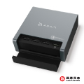 【亞果元素】OMNIA PA401 USB / QC3.0 4合1多功能充電器40W 美規 灰