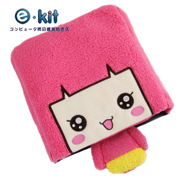 逸奇E-kit USB 可愛造型竹炭護腕保暖滑鼠墊_UW-MS19_PK