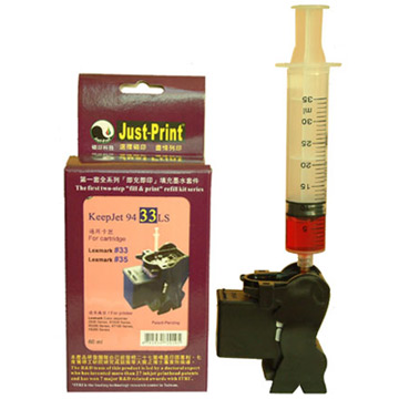 Just-Print 利盟1/33/35 填充墨水組(三色彩色)