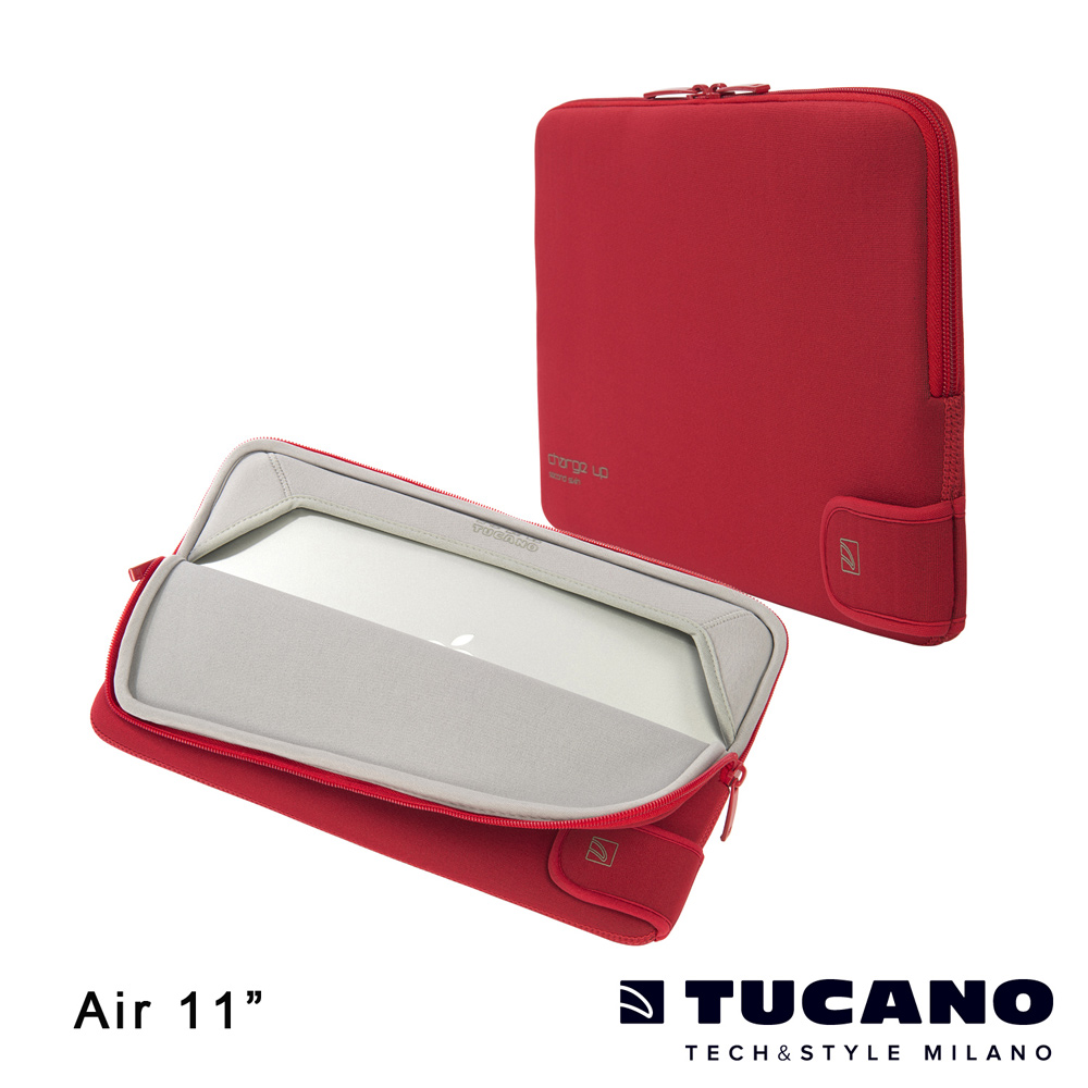 TUCANO CHARGE_UP MB Air 11吋專用雙重防震內袋- 紅