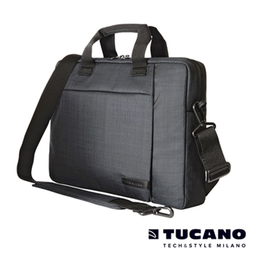 TUCANO SVOLTA 11-12吋都會風尚手提側背包- 灰黑