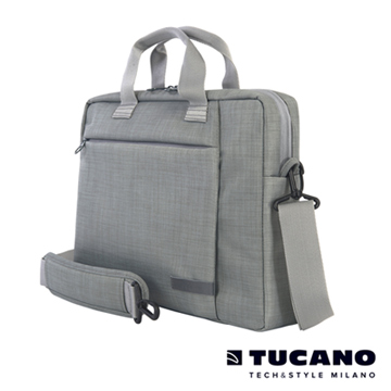 TUCANO SVOLTA 11-12吋都會風尚手提側背包- 淺灰